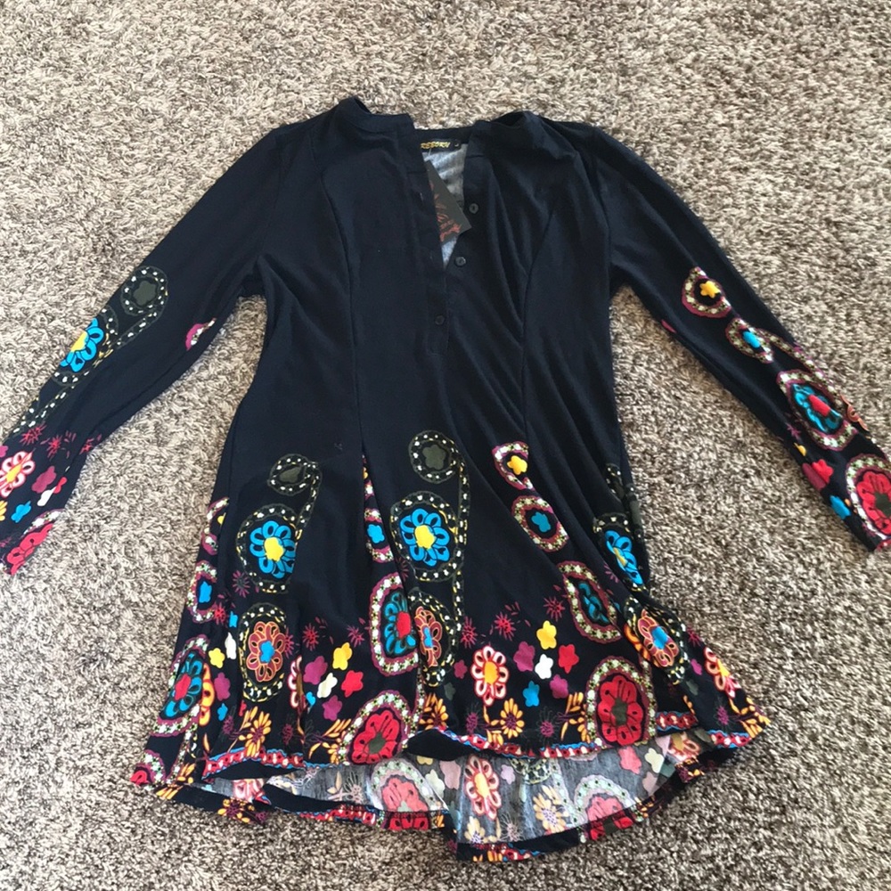 Long sleeve floral dress